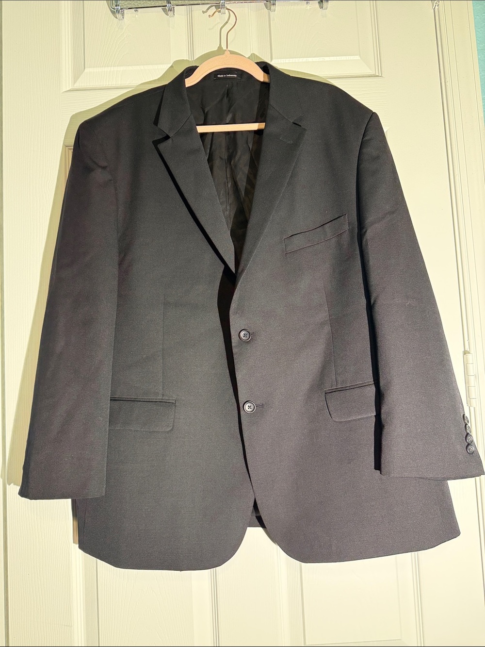 Pronto Uomo Black Men's Two-Button Suit Jacket